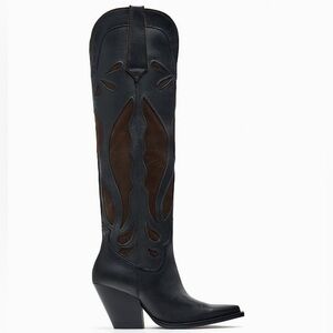 NWOT ZARA Suede Cowboy Boots - Price Firm